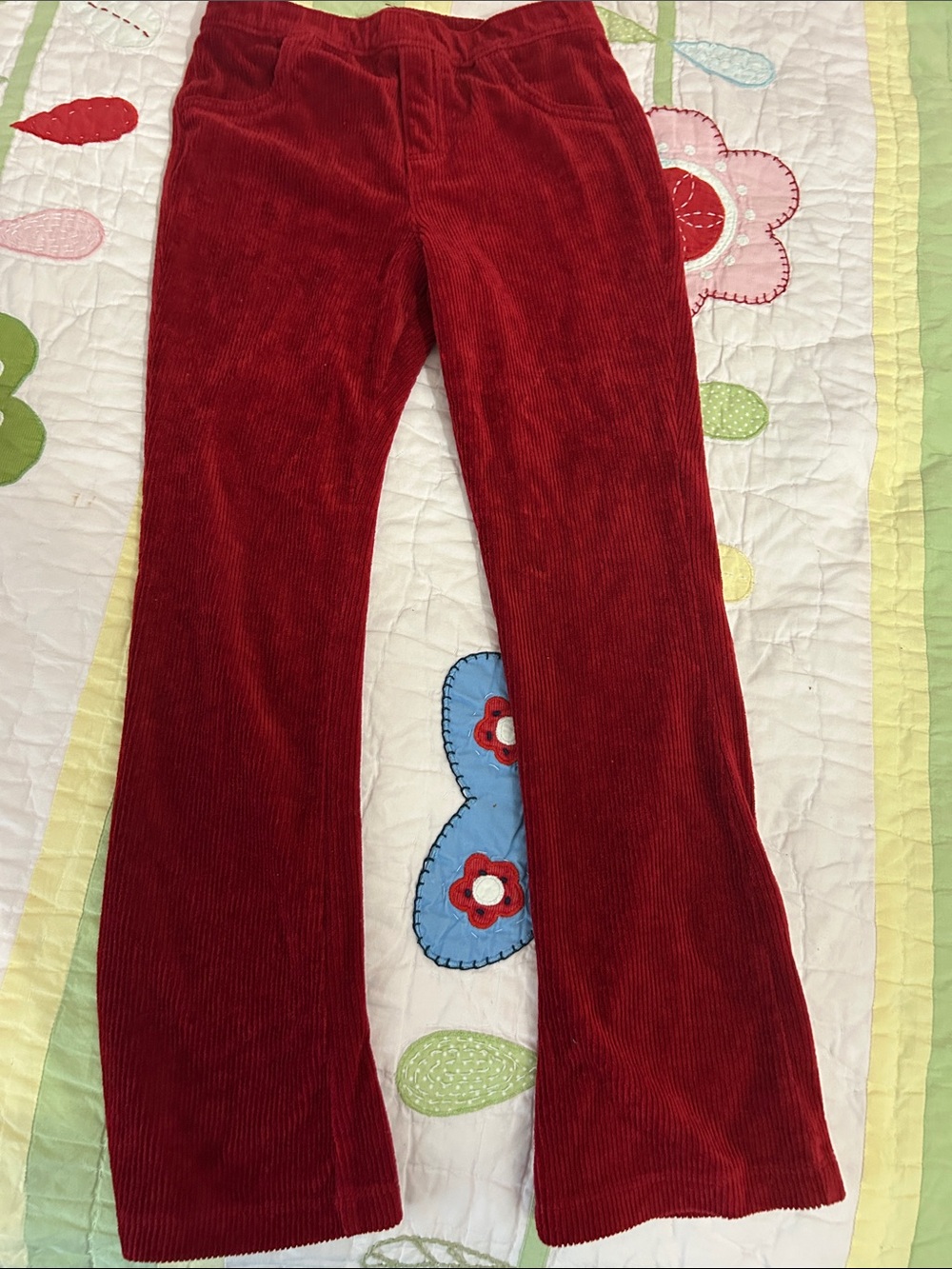 Carter's Red Corduroy Kids' Flared Sweatpants